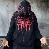 Spider-Man-Inspired Casual Zipper Hoodie – Iconic Style for Everyday Comfort