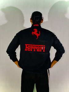 Racing Icon Black Ferrari F1 Vintage Jacket | For True Racers and Motorsport Enthusiasts