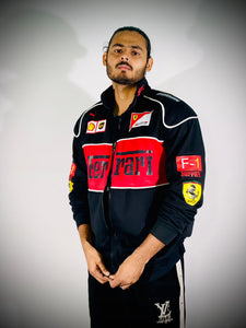 Racing Icon Black Ferrari F1 Vintage Jacket | For True Racers and Motorsport Enthusiasts