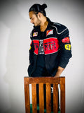 Racing Icon Black Ferrari F1 Vintage Jacket | For True Racers and Motorsport Enthusiasts