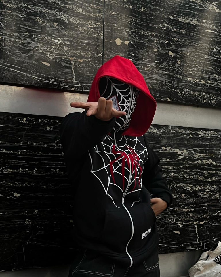 SPIDERMAN HOODIE FULL ZIP UP  AT MERCY WEAR