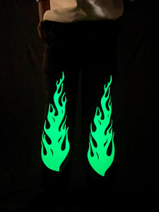 Glow-in-the-Dark Joggers | Stylish Baggy Track Pants for Nightlife